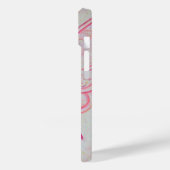 Roze Awareness Ribbon Angel Aangepaste iPhone Case (Achterkant / Links)