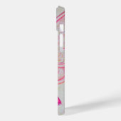 Roze Awareness Ribbon Angel Aangepaste iPhone Case (Achterkant / Links)
