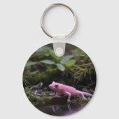 Roze Axolotl bij de rivier, Sleutelhanger (Voorkant)