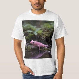 Roze Axolotl bij de rivier, T-shirt
