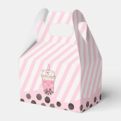 Roze Axolotl Bubble Boba Thee Par-tea Meisje Verja Bedankdoosjes (Achterkant)