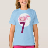 Roze Axolotl-feest T-shirt (Voorkant)