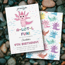 Roze Axolotl Kinder Schattigee Salamander Verjaard