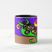 Roze axolotl kunst mok (Midden)