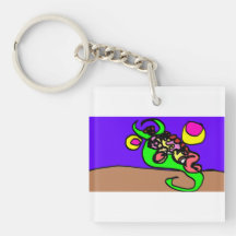Roze axolotl kunst