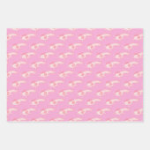 Roze Axolotl Patroon Inpakpapier Vel (Voorkant 3)