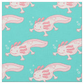 Roze Axolotl Patroon Stof (Close Up)