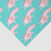 Roze Axolotl Patroon Tissuepapier (Detail)
