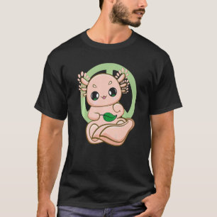 Roze Axolotl Pet for Environmentalist and Earth Da T-shirt