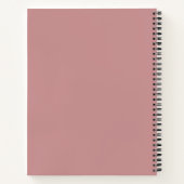 Roze Axolotl Spiraal Notebook Notitieboek (Achterkant)