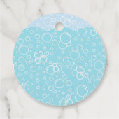 Roze Axolotl verjaardagsfeestje Bedankjes Labels (Achterkant)