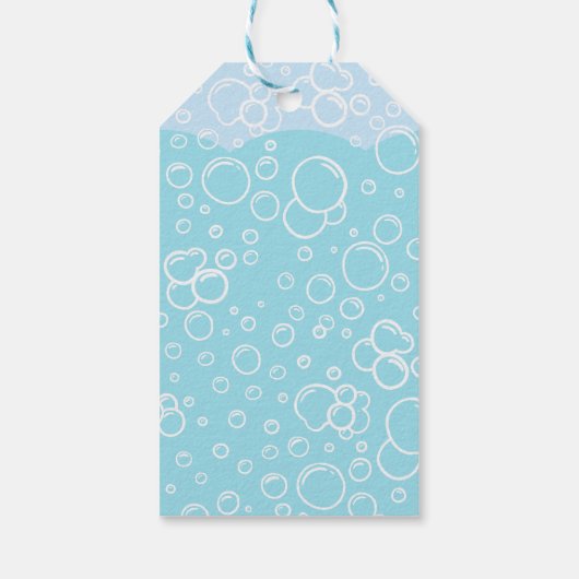 Roze Axolotl verjaardagsfeestje Cadeaulabel (Achterkant)