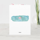 Roze Axolotls Custom Valentijnsdag Card Feestdagen Kaart (Achterkant)
