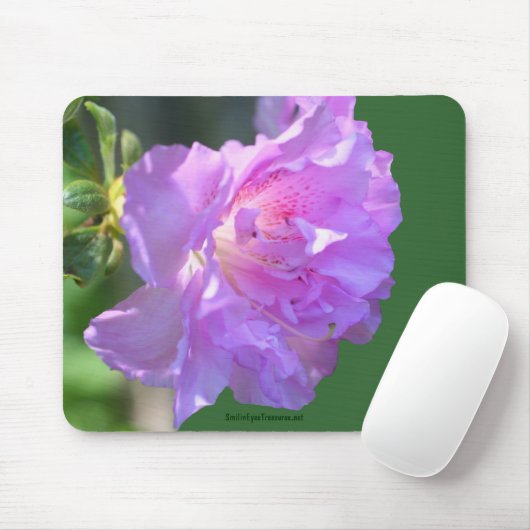 Roze Azalea Bloem Foto Mousepad Muismat (Met muis)
