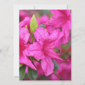 roze azalea bloemen Christelijke bruiloft invulle Kaart (Achterkant)