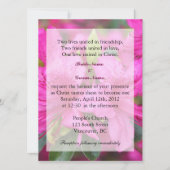 roze azalea bloemen Christelijke bruiloft invulle Kaart (Voorkant)