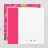 roze azalea bloemen kerstfeest kaart (Voorkant / Achterkant)