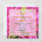 roze azalea bloemen kerstfeest kaart (Achterkant)