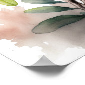 Roze Azalea Bloemen Kunstprint Poster (Hoek)