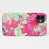 roze azalea bloemen. Plant van Floral Case-Mate iPhone Case (Achterkant (horizontaal))