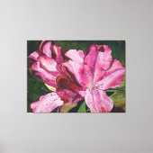 Roze Azalea Bloemen Schilderij Canvas Afdruk (Voorkant)