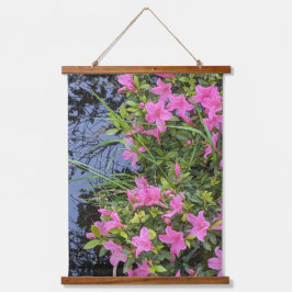 Roze Azalea Bloesem Bloemen Hangend Wandkleed