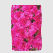 Roze Azalea Blooms Floral Golfhanddoek (Voorkant)