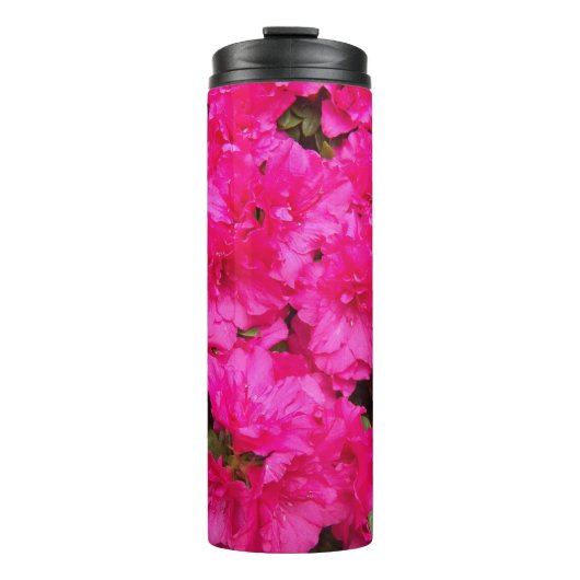 Roze Azalea Blooms Floral Thermosbeker (Voorkant)