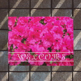 Roze Azalea Blooms Floral Welkom Doormat Deurmat