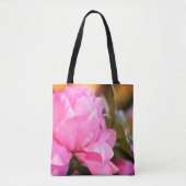 Roze Azalea Borstel Polyester Tote voor de Lente Bag (Voorkant)