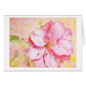 Roze Azalea/Floral Art/Waterverf Kijk (Voorkant Horizontaal)