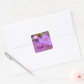 Roze Azalea Flower Insect Dank je wel Vierkante Sticker (Envelop)