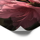 Roze Azalea Flowers Art Print Poster (Hoek)