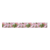 Roze Azalea Flowers Wedding Craft Ribbon Satijnen Lint (Voorkant)