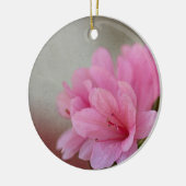 Roze Azalea Gestempeld Gepersonaliseerd Keramisch Ornament (Links)