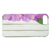 roze azalea grens met hout Case-Mate iPhone case (Achterkant (Horizontaal))