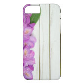 roze azalea grens met hout Case-Mate iPhone case (Achterkant)