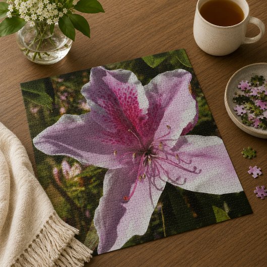 Roze Azalea puzzel