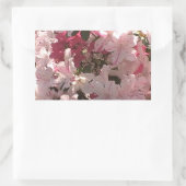 Roze Azalea Rechthoekige Sticker (Tas)