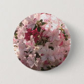 Roze Azalea Ronde Button 5,7 Cm (Voorkant)