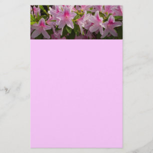 Roze Azalea Struik Spring Floral Briefpapier