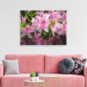 Roze Azalea Struik Spring Floral Canvas Afdruk (Insitu (Woonkamer))