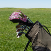 Roze Azalea Struik Spring Floral Golfheadcover (Insitu)