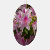 Roze Azalea Struik Spring Floral Keramisch Ornament (Rechts)