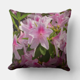 Roze Azalea Struik Spring Floral Kussen