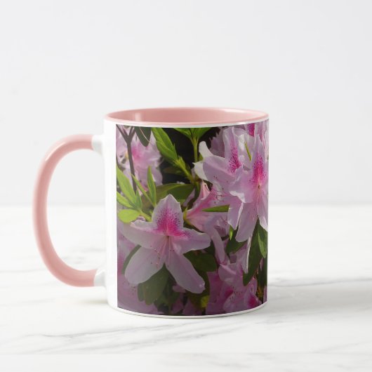 Roze Azalea Struik Spring Floral Mok (Links)