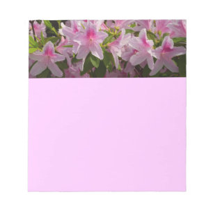 Roze Azalea Struik Spring Floral Notitieblok