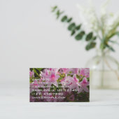 Roze Azalea Struik Spring Floral Visitekaartje (Staand voorkant)