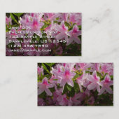 Roze Azalea Struik Spring Floral Visitekaartje (Voorkant / Achterkant)