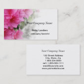 Roze Azalea Visitekaartje (Voorkant / Achterkant)